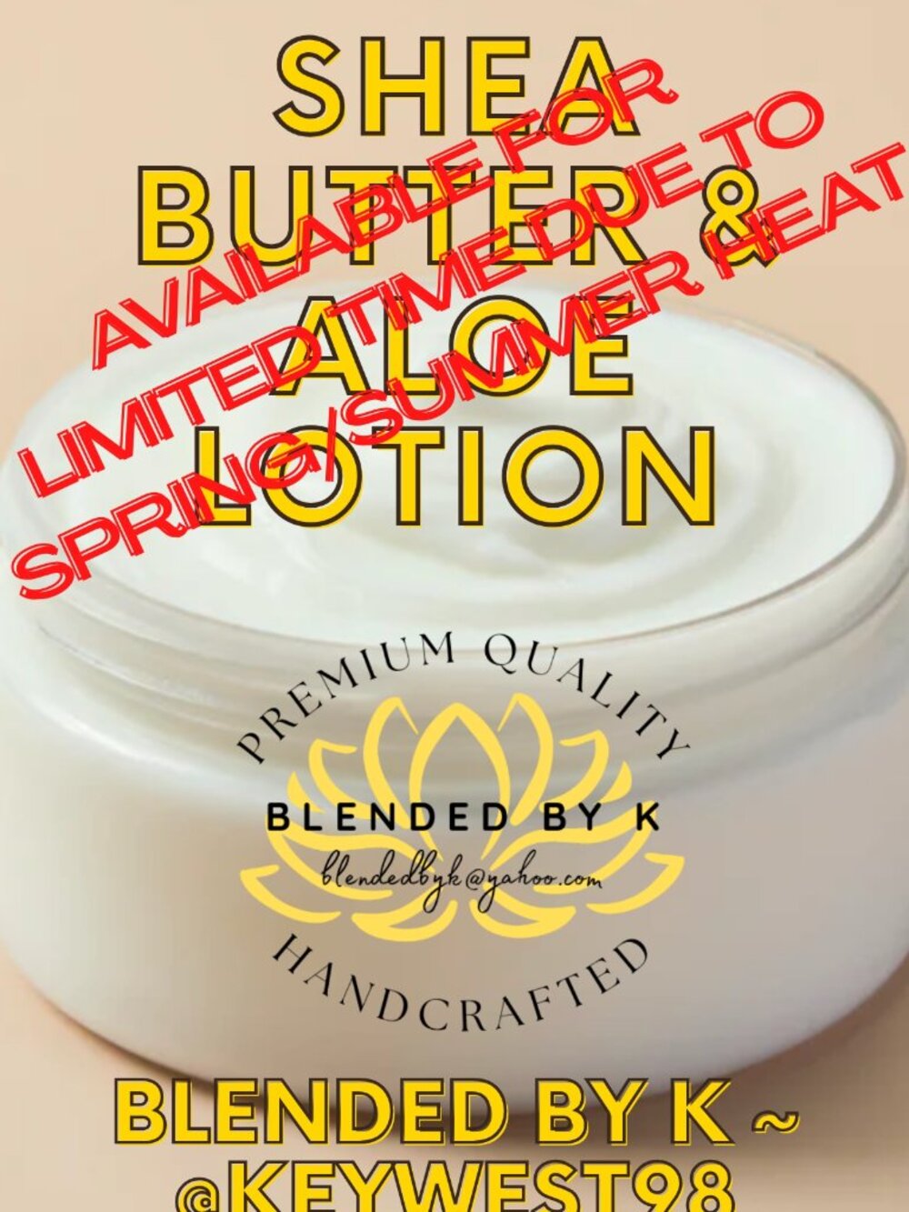 SHEA BUTTER & ALOE LOTION ~ 10 OZ